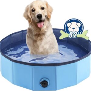 Collapsible PVC Pet Swimming Pool (For Dogs & Kids)